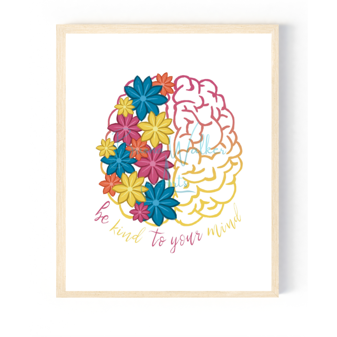 Be Kind To Your Mind 8x10"