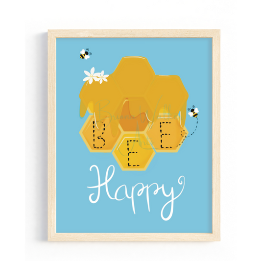 Bee Happy 8x10"